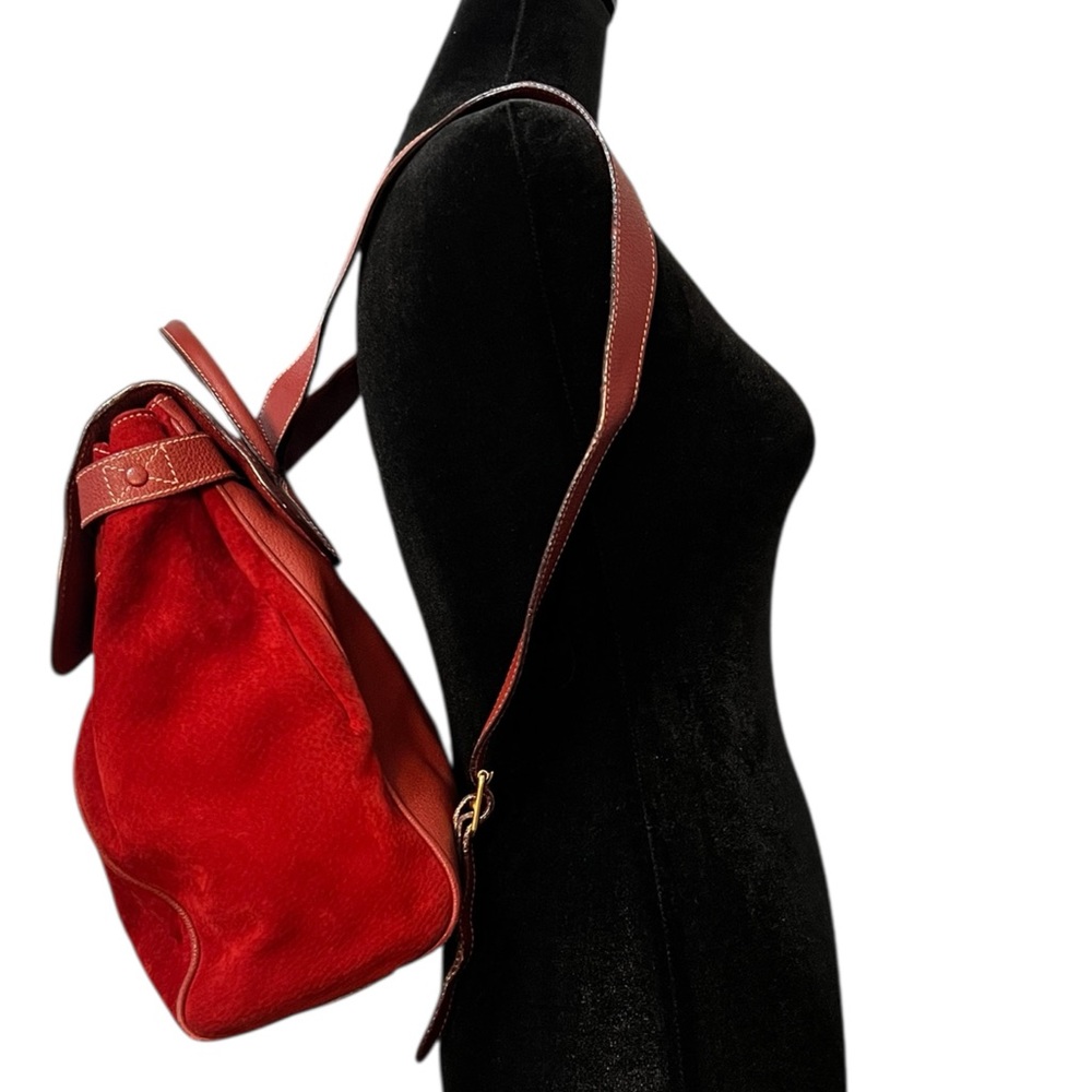Gucci Scarlet Red Backpack with Gold Accents - Picture 2 of 13